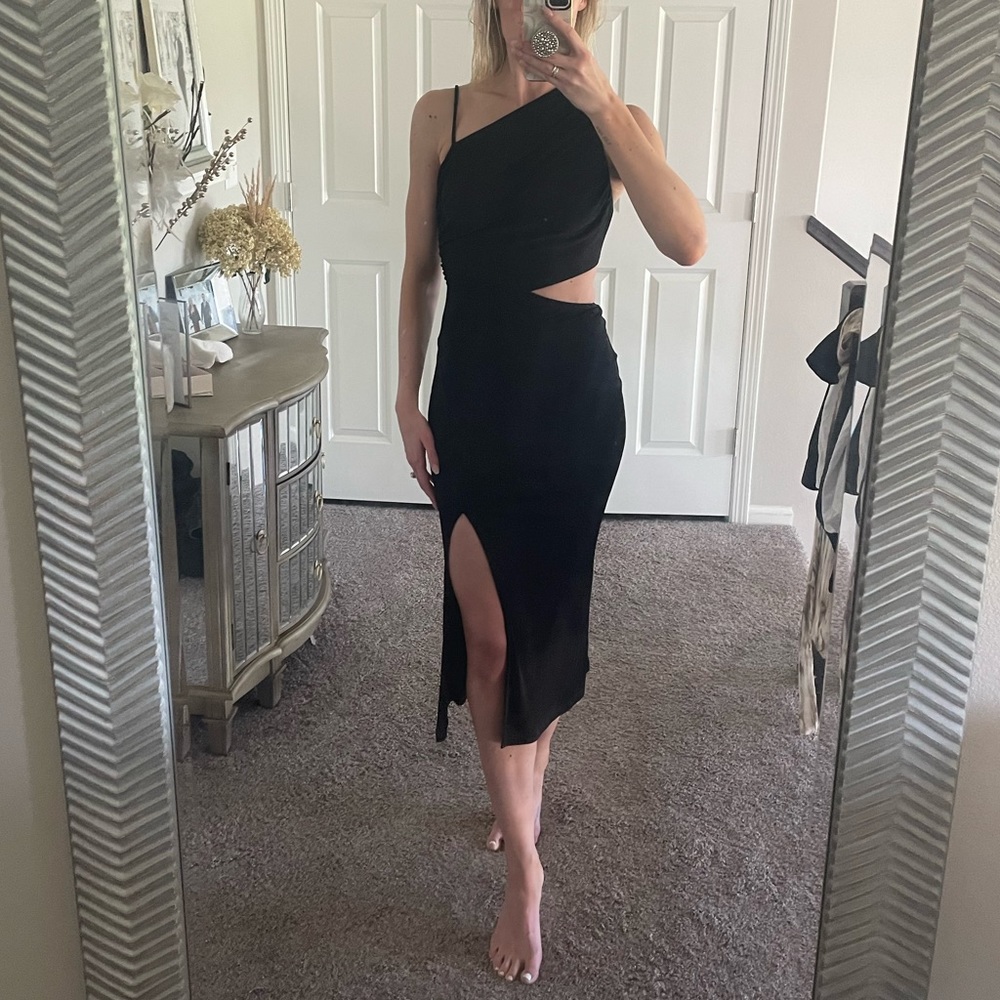 Hello Molly black cutout dress
